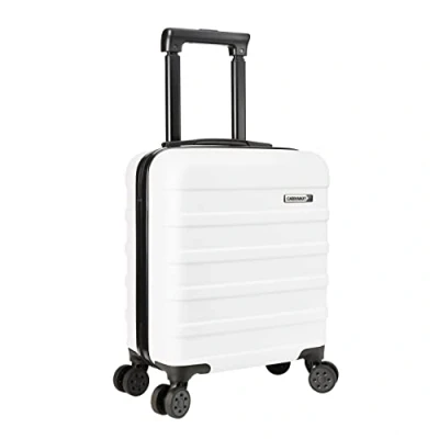 Afbeelding van Cabin Max Anode 55x40x20 Carry On Hand Bagage Koffer Lichtgewicht, Hard Shell, 4 wielen, Combinatieslot, Kleur: wit, 55 x 40 20 cm