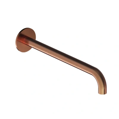 Afbeelding van HotBath Cobber Uitloop 25cm CB095 25 Geborsteld Koper PVD