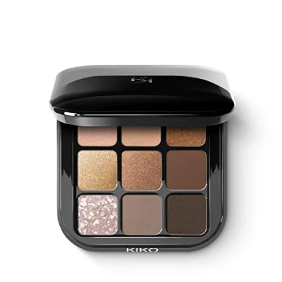 Afbeelding van KIKO Milano Glamour Multi Finish Eyeshadow Palette Oogschaduwpalet, Dames, Maat: 2.5 g, Earth tones