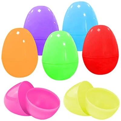 Afbeelding van Jsdoin Paaseieren, 28 stuks, kleurrijke vulbare verrassingspaaseieren, geschikt voor Pasen, paaseieren zoeken, mandvulling, Kerstmis, lente, feestgeschenken, cadeau, knutselwerk, kinderkeuken,