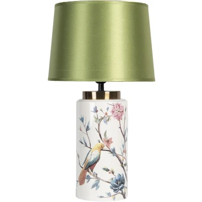 Afbeelding van Clayre &amp; Eef Tafellamp Ø 28x50 cm E27max 1x60W Groen Keramiek Rond