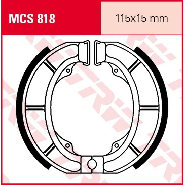 Afbeelding van TRW Lucas Brake schoenen MCS818