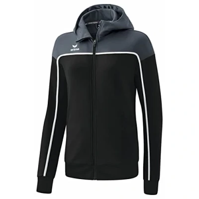 Afbeelding van CHANGE by erima trainingsjack met capuchon dames black grey/slate grey/wit / 40