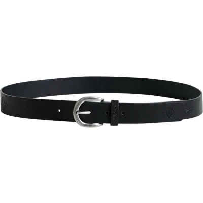 Afbeelding van Desigual Leren Riem Belt Julieta W90 Black Zwart