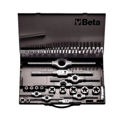 Afbeelding van Beta Assortiment van HSS tappen en snijplaten, metrische draad, met toebehoren in metalen kist 447/C53 004470060