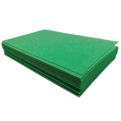 Afbeelding van Jtnohx Stijve vilten vellen, 32 stuks stof voor ambachten, 17,78 x 28,7 cm kleur vierkant kunst en ambachtelijke doe het zelf benodigdheden (groen)