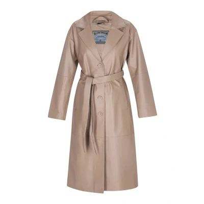 Afbeelding van Dreimaster Trenchcoat, Dames, Maat: 36, Taupe