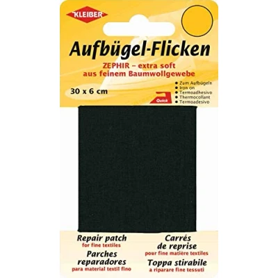 Afbeelding van 31011 Reparatiedoek opstrijkbaar zwart