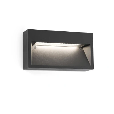 Afbeelding van Faro Lighting Pad LED Outdoor Wall Light Donkergrijs IP44
