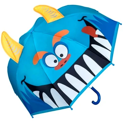 Afbeelding van VON LILIENFELD Kinderparaplu Monster Paraplu Kind Jongen Meisje tot ca. 8 jaar 3D