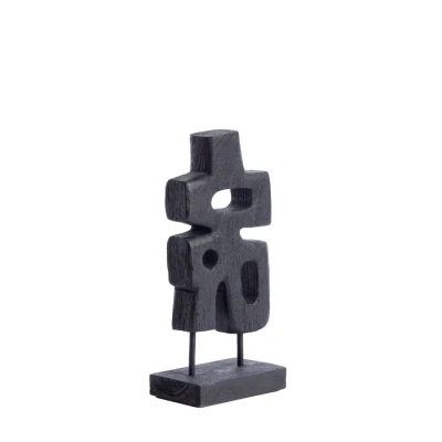 Afbeelding van Light &amp; Living Ornament SILIA 16x9x33cm Zwart