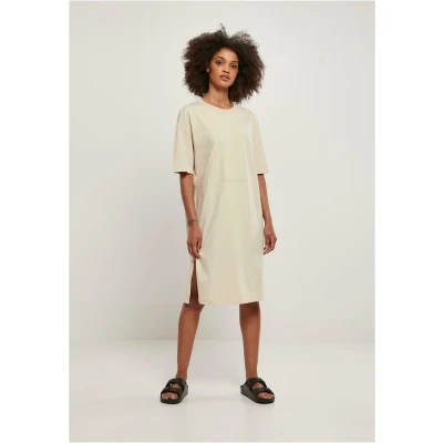 Afbeelding van Urban Classics SLIT TEE Jerseyjurk, Dames, Maat: Large, Beige