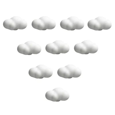 Afbeelding van Keramische meubelknoppen kinderkamer 10 stuks wolken ladegrepen kastknoppen cartoon knoppen deurknoppen ladeknoppen voor kinderen kasten laden commode (F)
