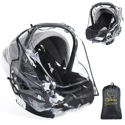Afbeelding van Orzbow Autostoelregenhoezen universeel, waterdichte autostoelhoezen voor baby&#039;s met zijventilatie, sneltoegankelijke oproldeur, gemakkelijk te dragen, Donna, Maxi COSI, Cybex enz.