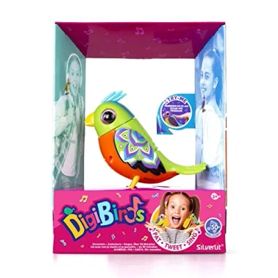 Afbeelding van DIGIBIRDS Interactieve vogel die fluit en zingt, Reageert op aanraking stem, Willekeurig model, Speelgoed voor kinderen, Vanaf 5 jaar