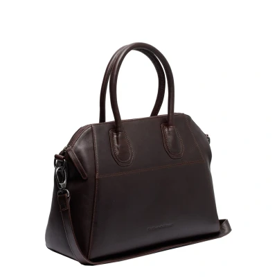 Afbeelding van The Chesterfield Brand Leren Schoudertas Bruin Marsala
