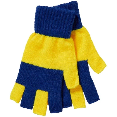Afbeelding van Apollo Vingerloze handschoenen carnaval kobalt geel one size uniseks fingerless gloves