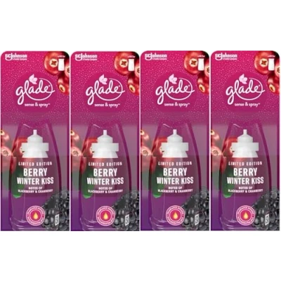 Afbeelding van 4 x 18ml Glade Sense en Spray Refill Berry Winter Kiss
