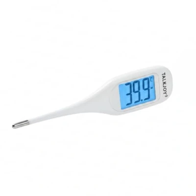 Afbeelding van PROFI sprekende koortsthermometer digitale thermometer seniorenthermometer voor blinden of met een zwakke visie: weergave temperatuur &amp; flexibele punt