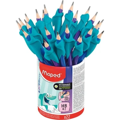 Afbeelding van 22x Potlood Maped Jungle Fever met Kidy Learn vingerhulp