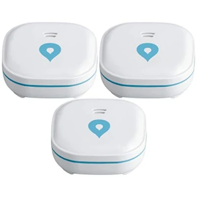 Afbeelding van SEBSON® 10 Jaar Mini Watermelder GS153, Water Sensor met Lithium Batterij lange Levensduur, Waterlek Detector 60x60x24,2mm, Set van 3