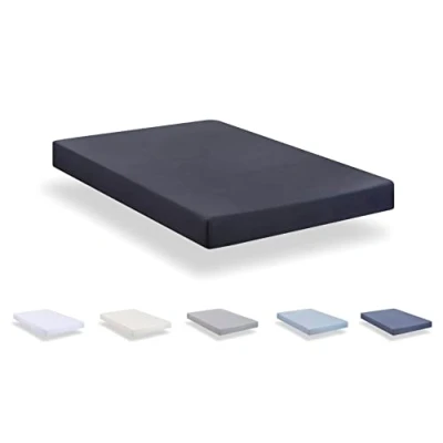 Afbeelding van Todocama Hoeslaken van extra zachte geborstelde microvezel (bed 105 x 190/200 cm, donkergrijs)