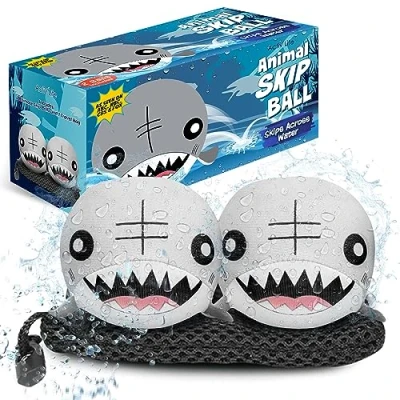 Afbeelding van Ultimate Skip Ball (Shark) Fun Beach Toys &amp; Water Games voor jongens, tieners en geschenken mannen die alles hebben koele zomerverjaardagscadeaus familie, zoon, kleinzoon, neef, broer, beste vriend