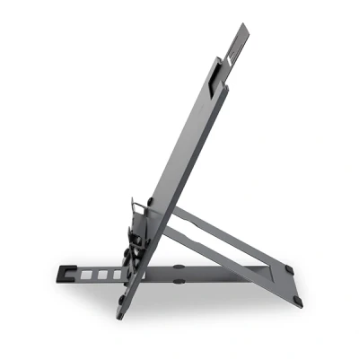 Afbeelding van BakkerElkhuizen Ergo Q Hybrid Pro Notebookstandaard Zwart