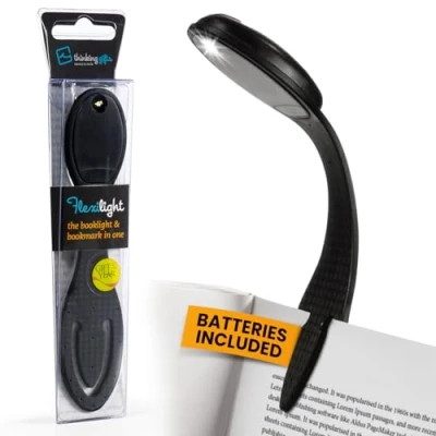 Afbeelding van Flexilight Reading Light 2 in 1 Bookmark Book LED Clip On Lamp Children and Adult Torch Accessories Gift for Readers, Lovers