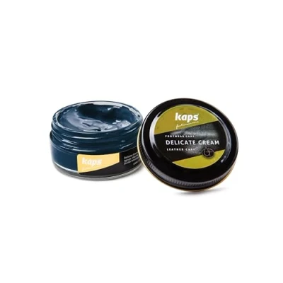 Afbeelding van Kaps Schoencreme schoensmeer verzorgt het leer en geeft glans (116) Midder nacht 50ml