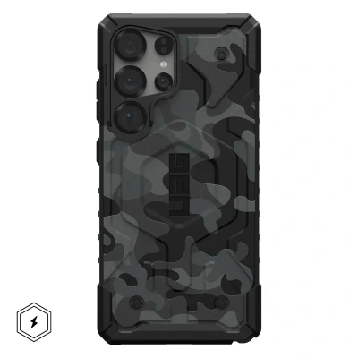 Afbeelding van Samsung Galaxy S25 Ultra MagSafe Hoesje Kunststof UAG Hardcase/Backcover Zwart Telefoonhoesje Shockproof/Valbescherming