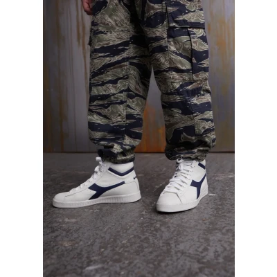 Afbeelding van Diadora GAME Unisex Sneakers hoog, Maat: 39, White/blue caspian sea Leer