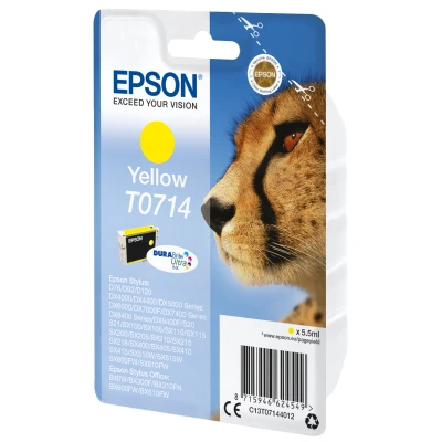Afbeelding van Epson Singlepack Yellow T0714 DURABrite Ultra Ink (C13T07144022)