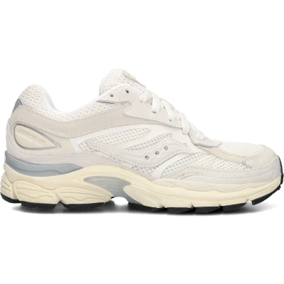 Afbeelding van Saucony dames Progrid Omni 9 sneaker met suède details in de kleur Wit, maat: 39