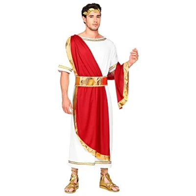 Afbeelding van &quot;ROMAN EMPEROR&quot; (tuniek met sash, riem, laurierkoord) (S)