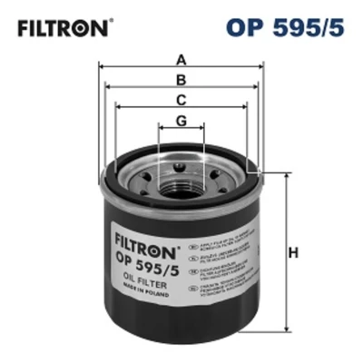 Afbeelding van Oliefilter FILTRON OP 595/5