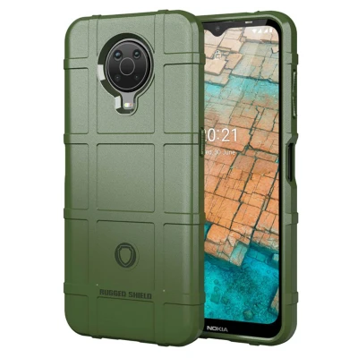 Afbeelding van Nokia G20 Hoesje Siliconen en TPU (zacht) iMoshion Softcase/Backcover Groen Telefoonhoesje Shockproof/Valbescherming