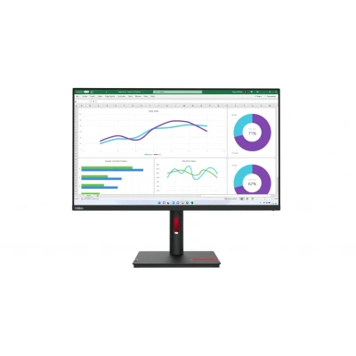 Afbeelding van Lenovo ThinkVision T32h 30 LED monitor Energielabel F (A G) 80 cm (31.5 inch) 2560 x 1440 Pixel 16:9 4 ms DisplayPort, Audio Line out, HDMI, USB C, 3.2
