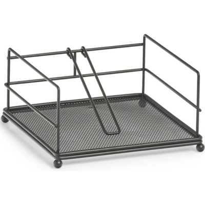 Afbeelding van Zeller Servettenhouder met stop metaal 17 cm servethouders/servettenhouders