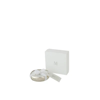 Afbeelding van J Line geurkaars M Chic metaal zilver small 18U