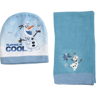 Afbeelding van Disney Winterset Frozen Junior Acryl Lichtblauw/blauw 2 delig