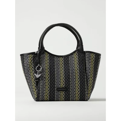 Afbeelding van Woven Tote Bag Wo Yellow Handbags