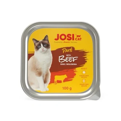 Afbeelding van JOSICAT JOSERA Paté with Beef (32 x 100 g) graanvrij natvoer met rundvlees Compleet voer voor volwassen katten Powered by