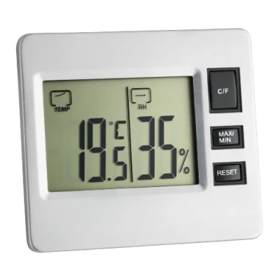 Afbeelding van TFA Dostmann 30.5028 Thermo en hygrometer Wit