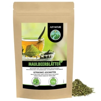 Afbeelding van Moerbeiboombladeren thee (125g), knippen, voorzichtig gedroogd, 100% pure en natuurlijke thee, moerbeiblad kruidenthee