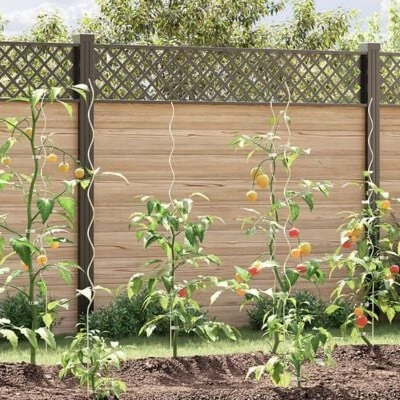 Afbeelding van vidaXL Spiral Plant Support Zilver Gegalvaniseerd staal 150 cm Duurzaam