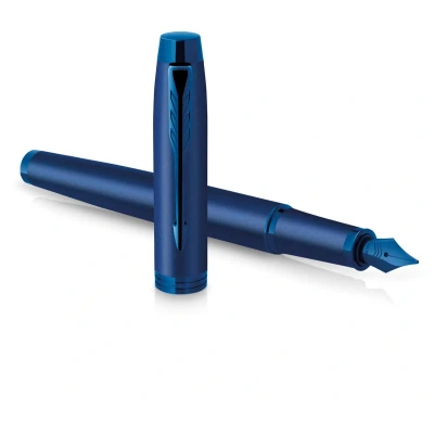 Afbeelding van Parker IM Monochrome Blue vulpen, fijn, giftbox vulpen