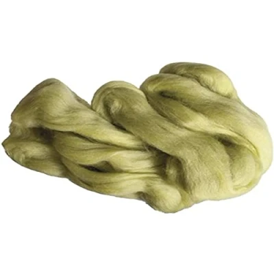Afbeelding van Rayher 5360079 zuivere scheerwol, viltwol, kamtrein, zak 50 g, lichtolijf, sprookjeswol