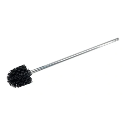 Afbeelding van WENKO Toiletborstel extra lang met roestvrijstalen steel mat Ø 8,5 x 60 cm vervangende toiletborstel, roestvrij staal, cm,