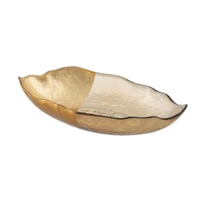 Afbeelding van Middenstuk Gouden Glas 28 x 15,5 cm
